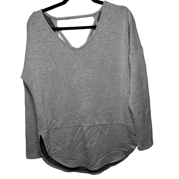 BALANCE COLLECTION ACTIVEWEAR SHIRT WOMENS SIZE MEDIUM M GREY LONG SLEEVE - Picture 1 of 6